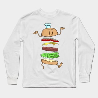 Levitating Burger Long Sleeve T-Shirt